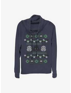 Star Wars Empire Holiday Cowlneck Long-Sleeve Girls Top, , hi-res