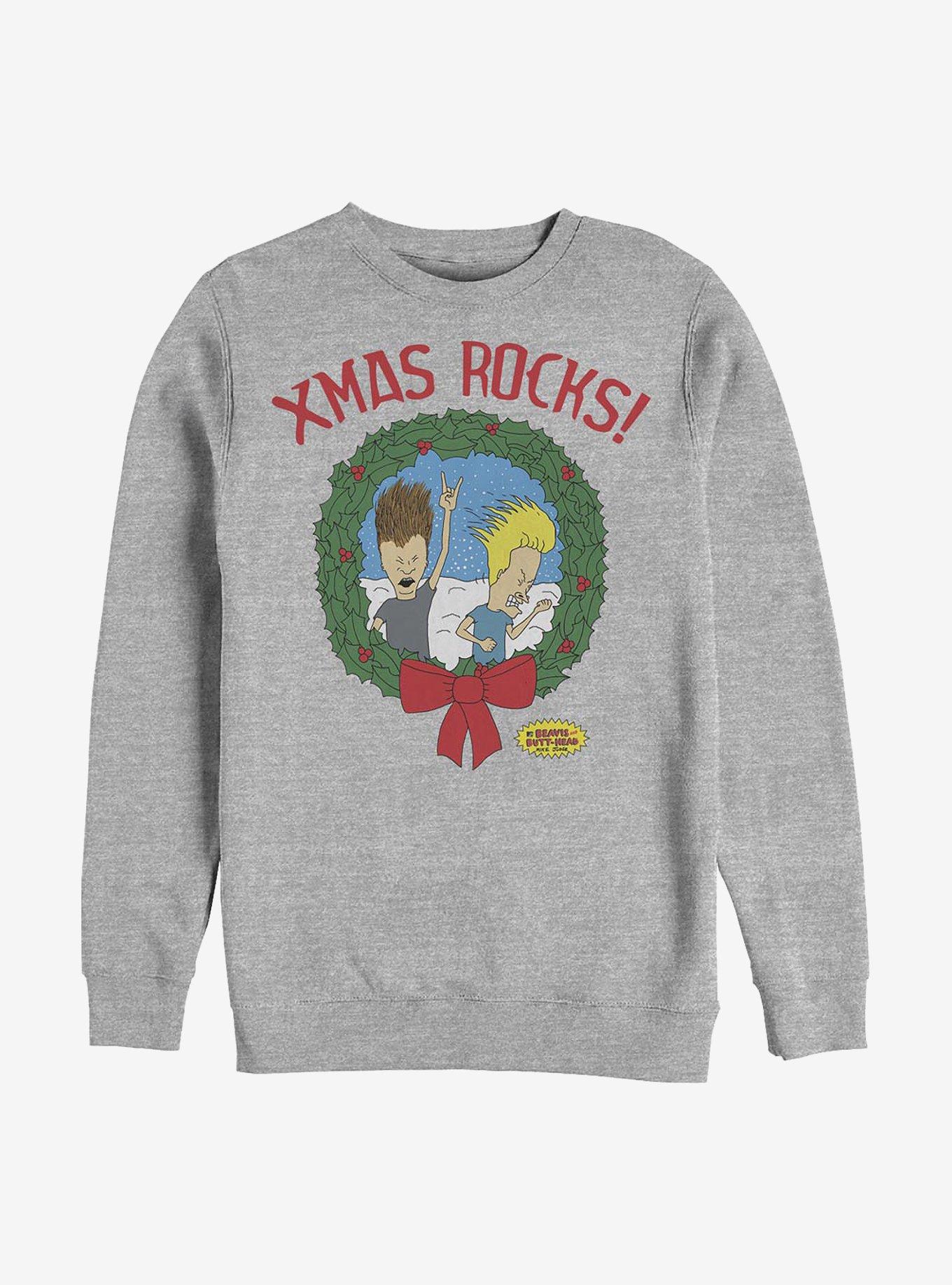 Beavis And Butt-Head Wreath Crew Sweatshirt, , hi-res