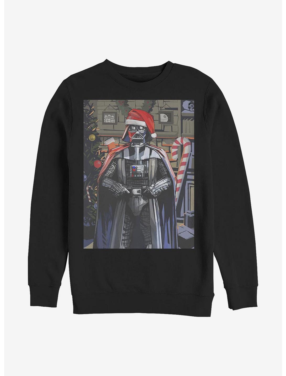 Star Wars Christmas Greetings Crew Sweatshirt, BLACK, hi-res