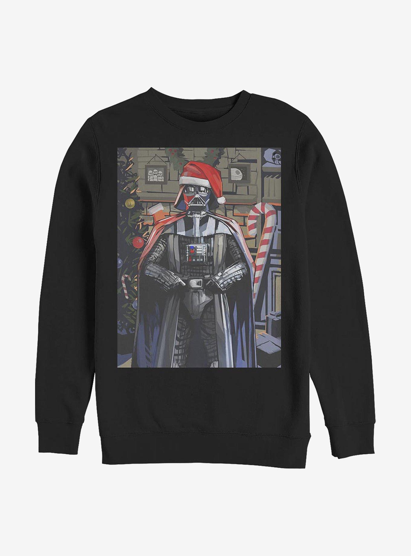 Star Wars Christmas Greetings Crew Sweatshirt, BLACK, hi-res