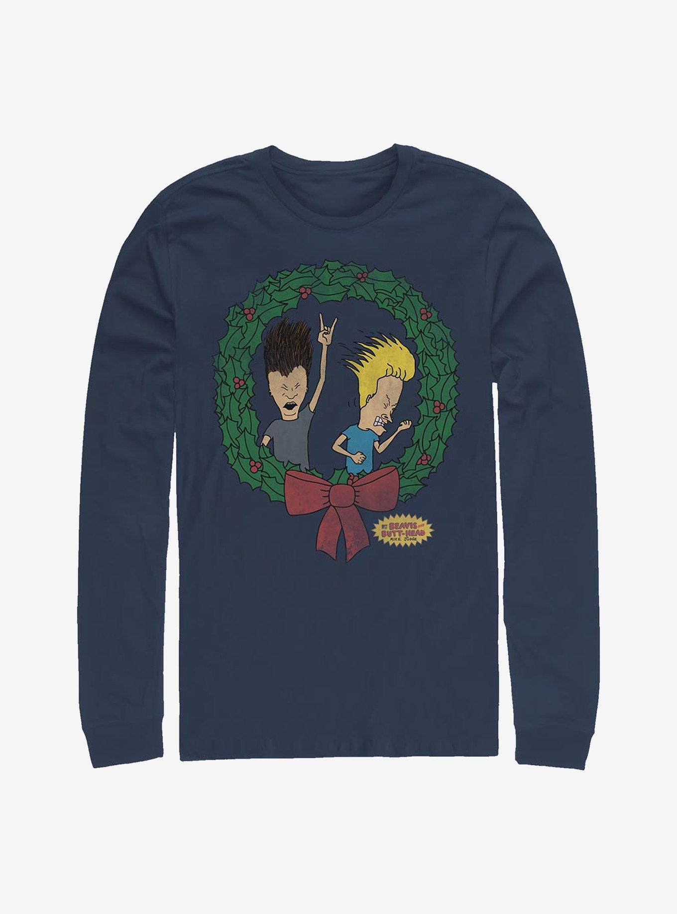 Beavis And Butt-Head Holiday Spirit Long-Sleeve T-Shirt, , hi-res