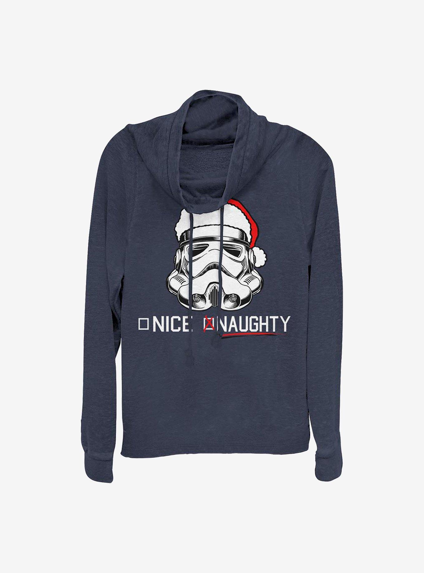 Star Wars Trooper Naughty List Cowlneck Long-Sleeve Girls Top, , hi-res