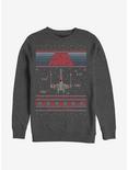 Star Wars Ugly Holiday Red Five Sweatshirt, CHAR HTR, hi-res