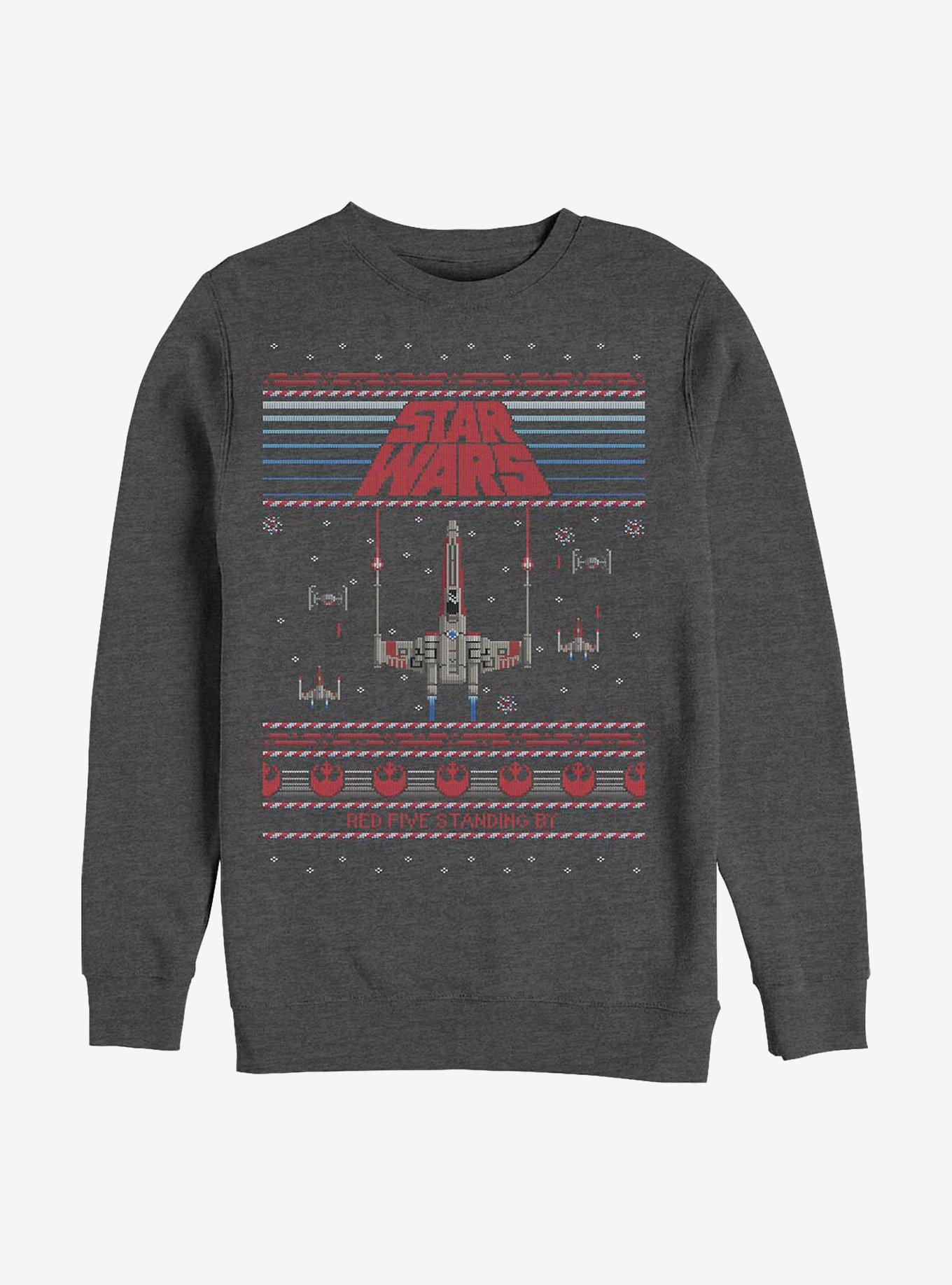 Star Wars Ugly Holiday Red Five Sweatshirt, , hi-res