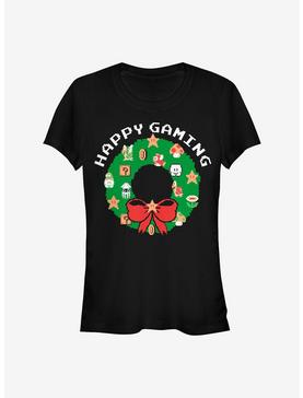 Nintendo Mario Merry Gaming Girls T-Shirt, BLACK, hi-res