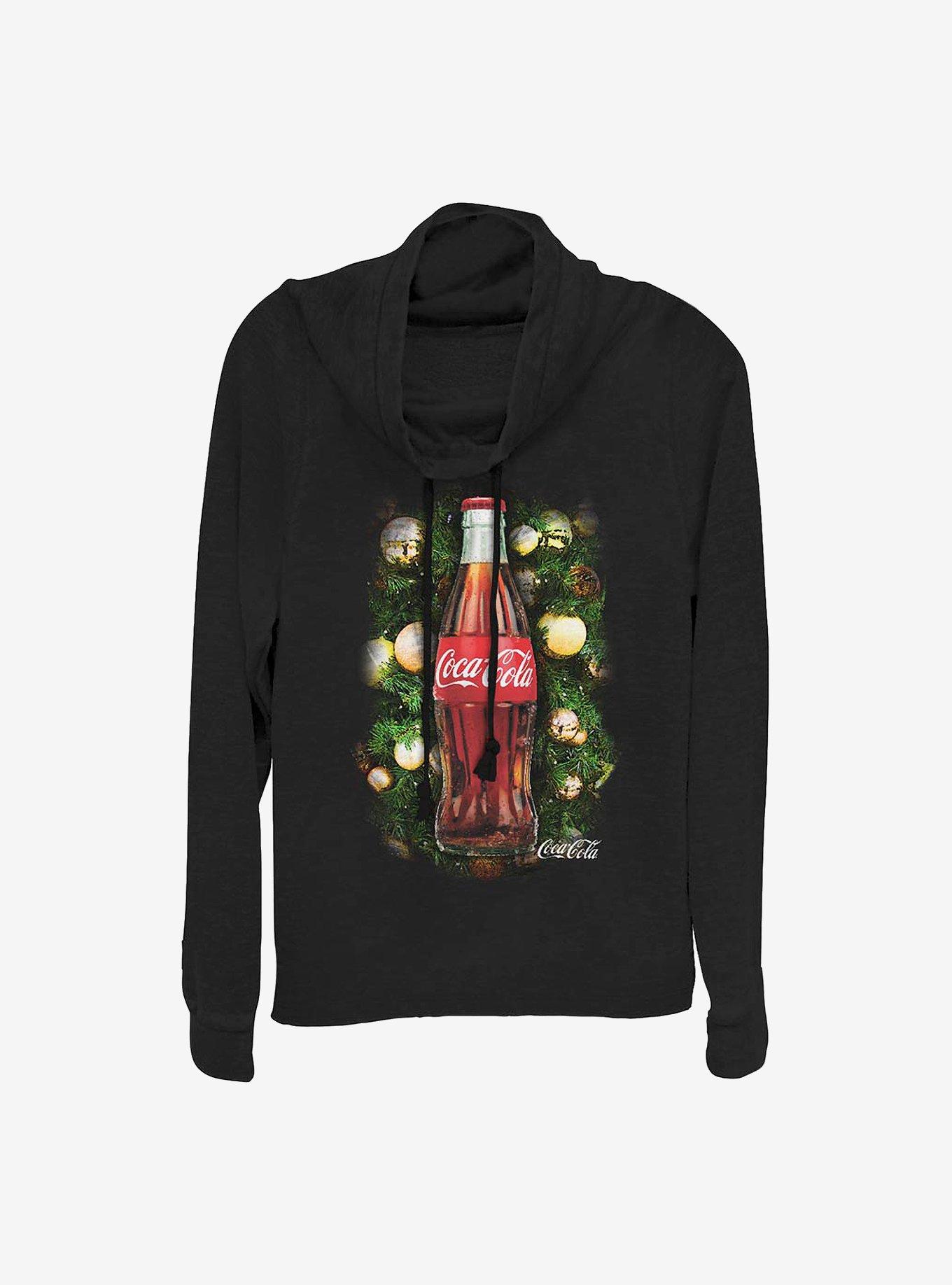 Coke Christmas Blessings Cowlneck Long-Sleeve Girls Top, , hi-res