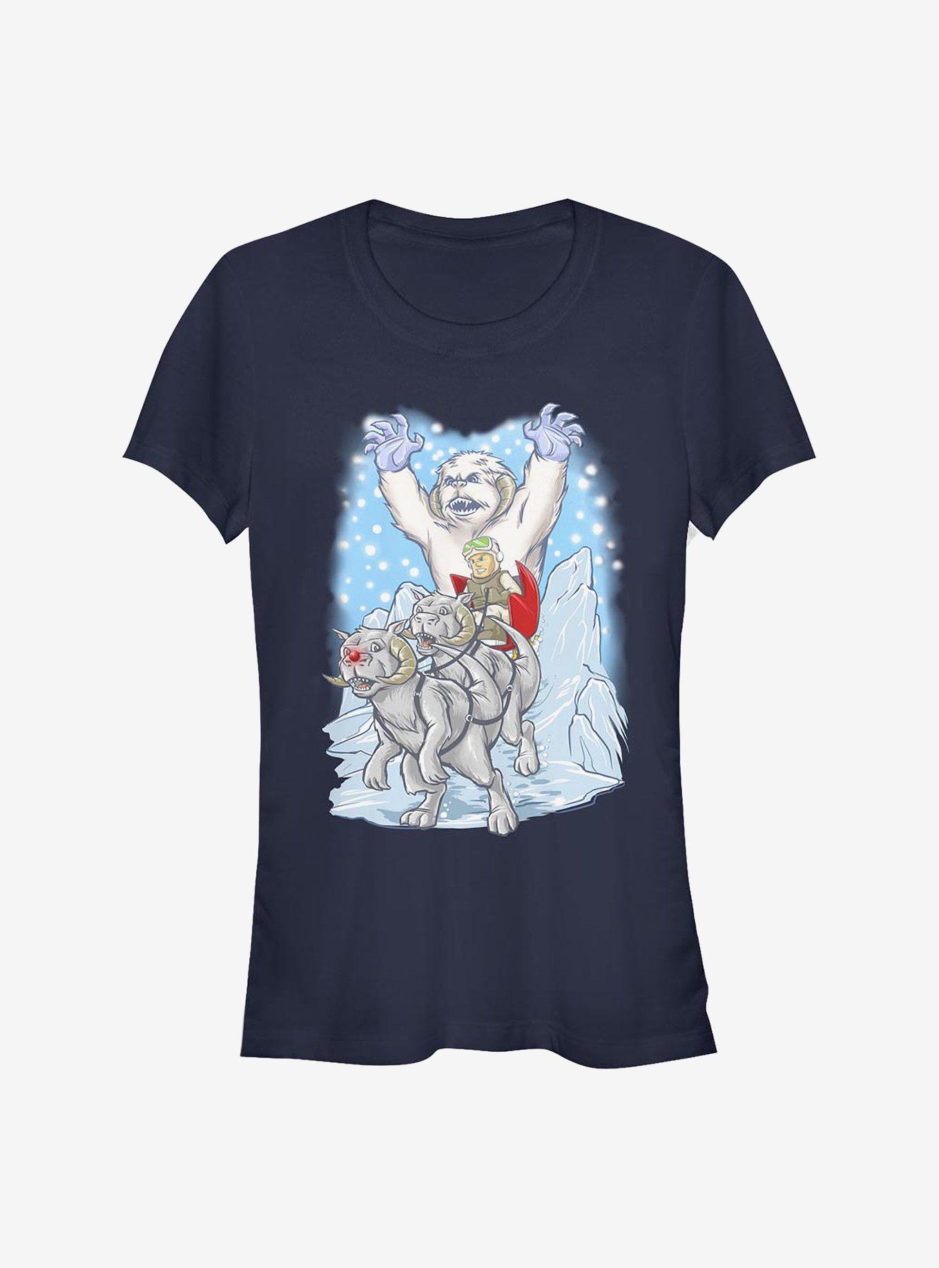 Star Wars Holiday Luke Girls T-Shirt, NAVY, hi-res