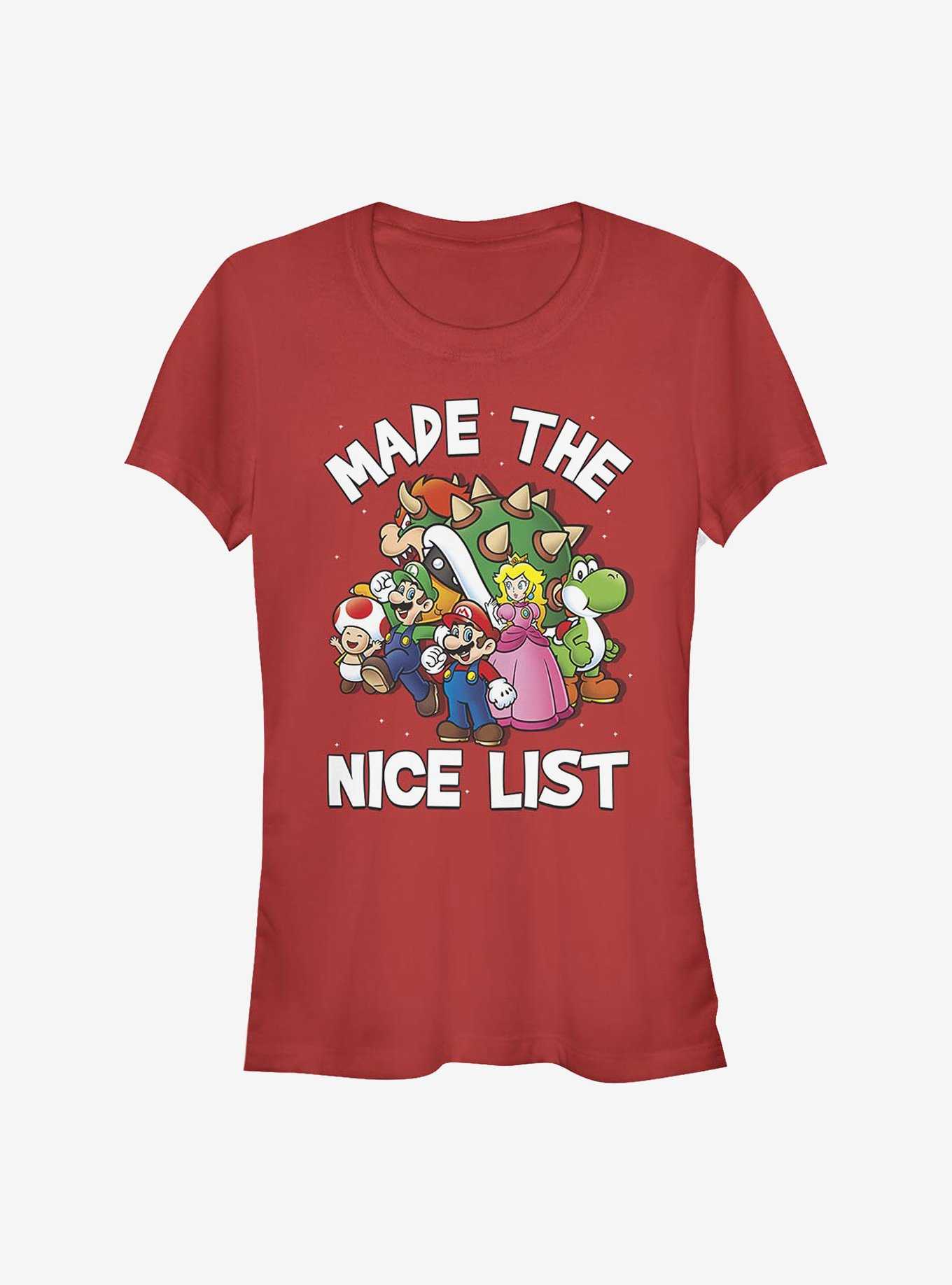 Nintendo Mario Nice List Girls T-Shirt, , hi-res