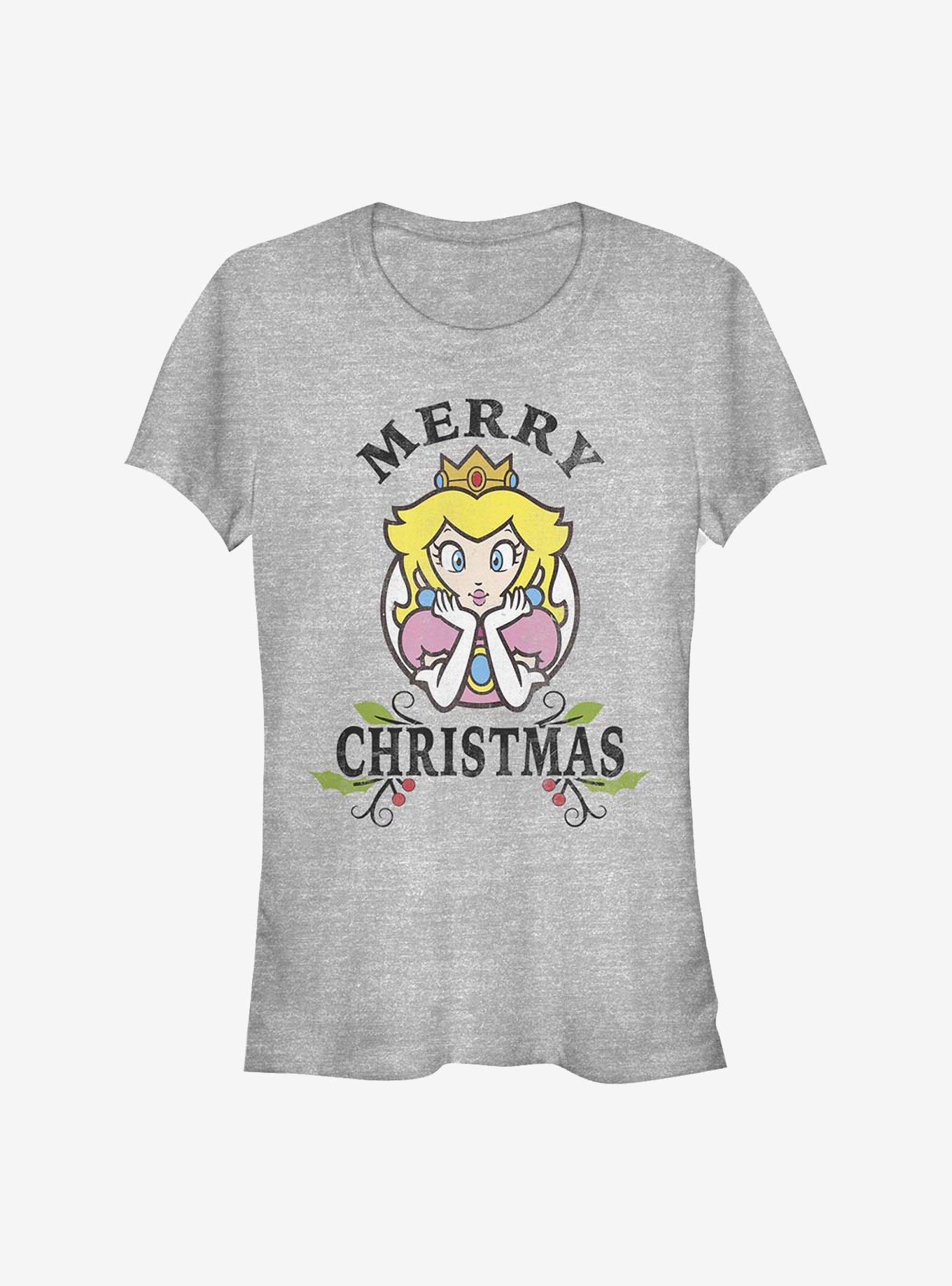 Nintendo Mario Princess Peach Holiday Girls T-Shirt, , hi-res