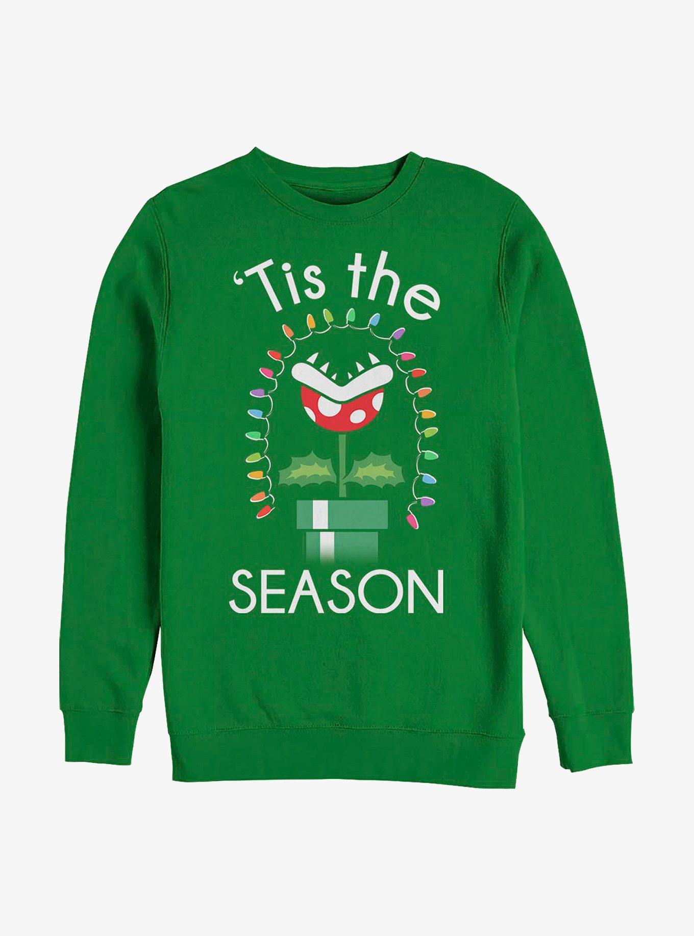 Nintendo Mario 'Tis The Season Crew Sweatshirt, KELLY, hi-res