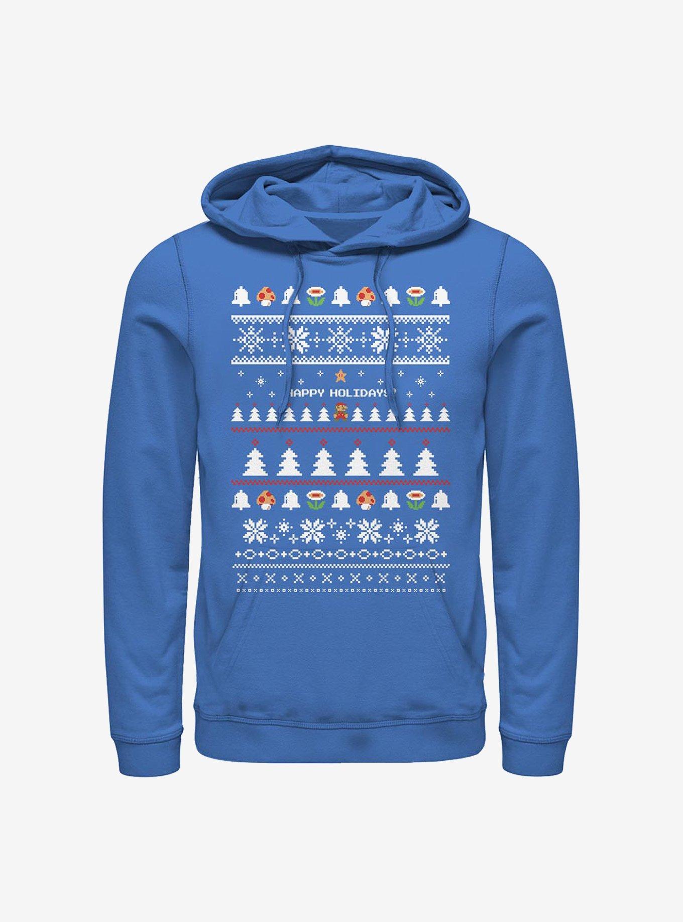Nintendo Mario It's A Holiday Hoodie, , hi-res