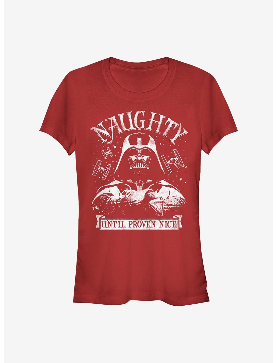 Star Wars Naughty Until Nice Girls T-Shirt, RED, hi-res