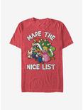 Nintendo Mario Nice List T-Shirt, RED HTR, hi-res