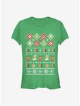 Nintendo The Legend Of Zelda Holiday Girls T-Shirt, KELLY, hi-res