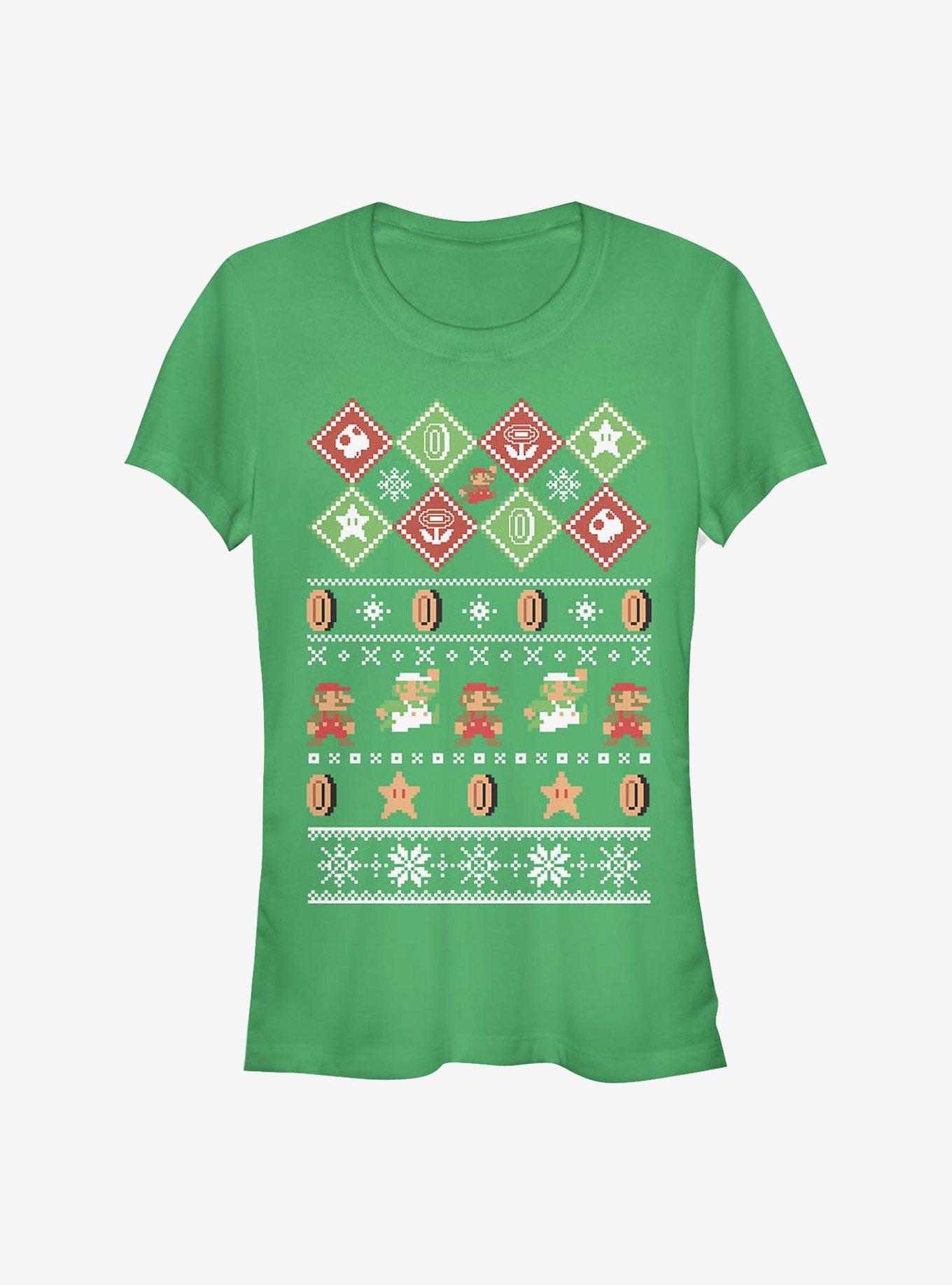 Nintendo The Legend Of Zelda Holiday Girls T-Shirt, KELLY, hi-res
