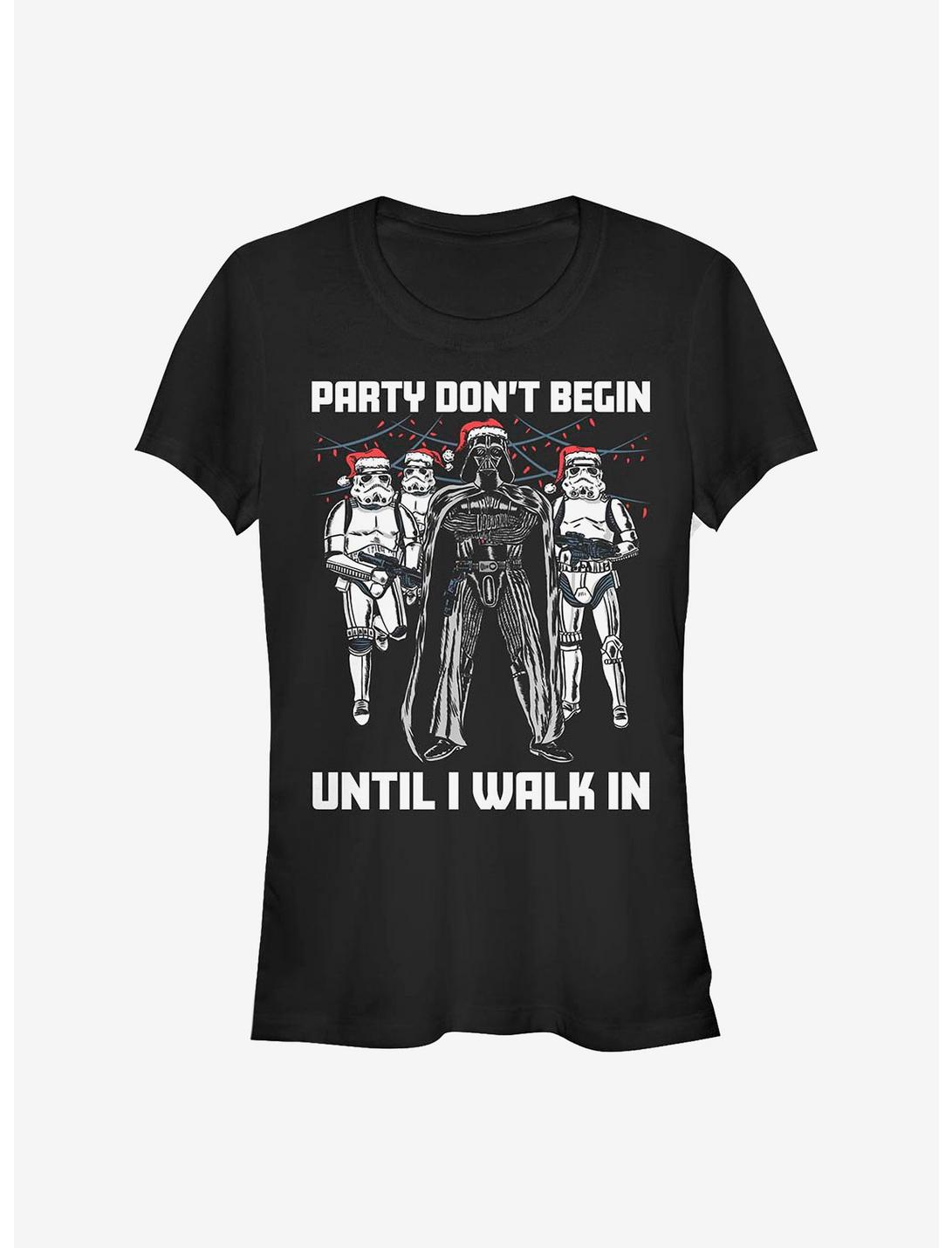 Star Wars Party Dont Begin Girls T-Shirt, BLACK, hi-res