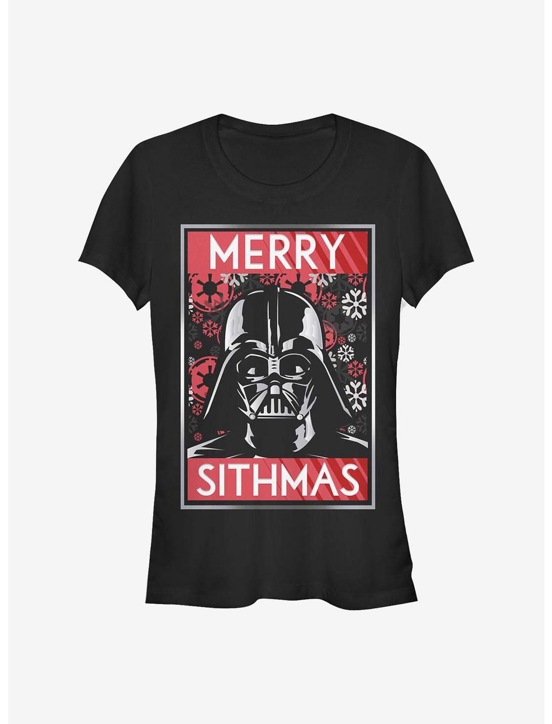 Star Wars Sithmas Vader Girls T-Shirt, BLACK, hi-res
