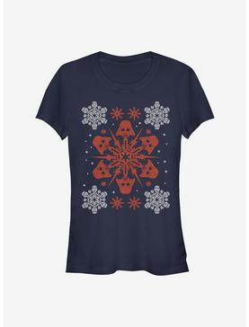 Star Wars Vader Holiday Snow-Flake Girls T-Shirt, , hi-res