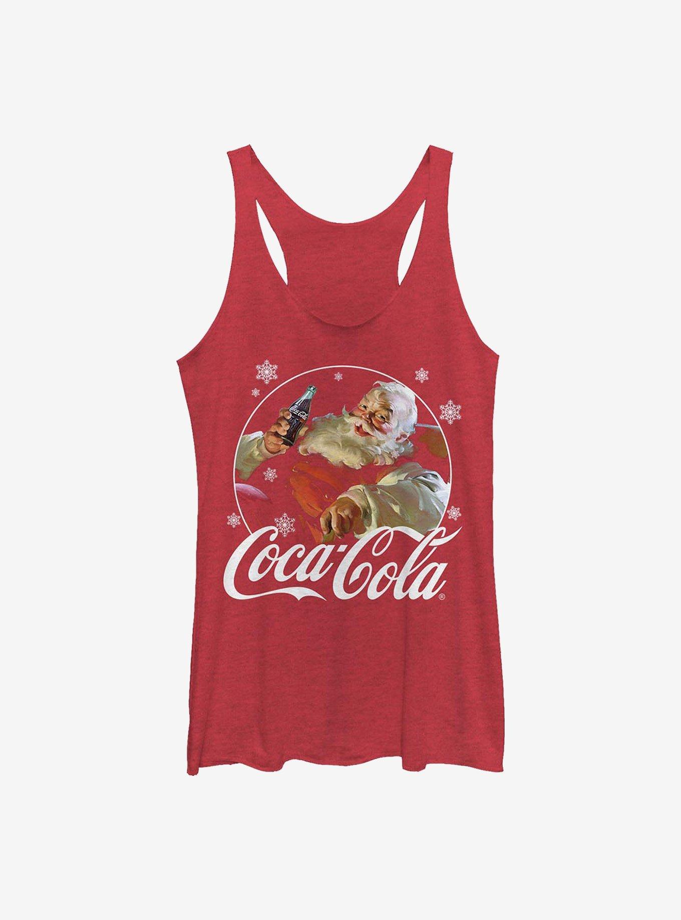 Coke Coca-Cola Santa Girls Tank, RED HTR, hi-res