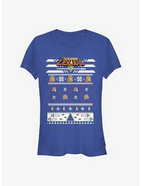 Nintendo The Legend Of Zelda Video Game Girls T-Shirt, ROYAL, hi-res