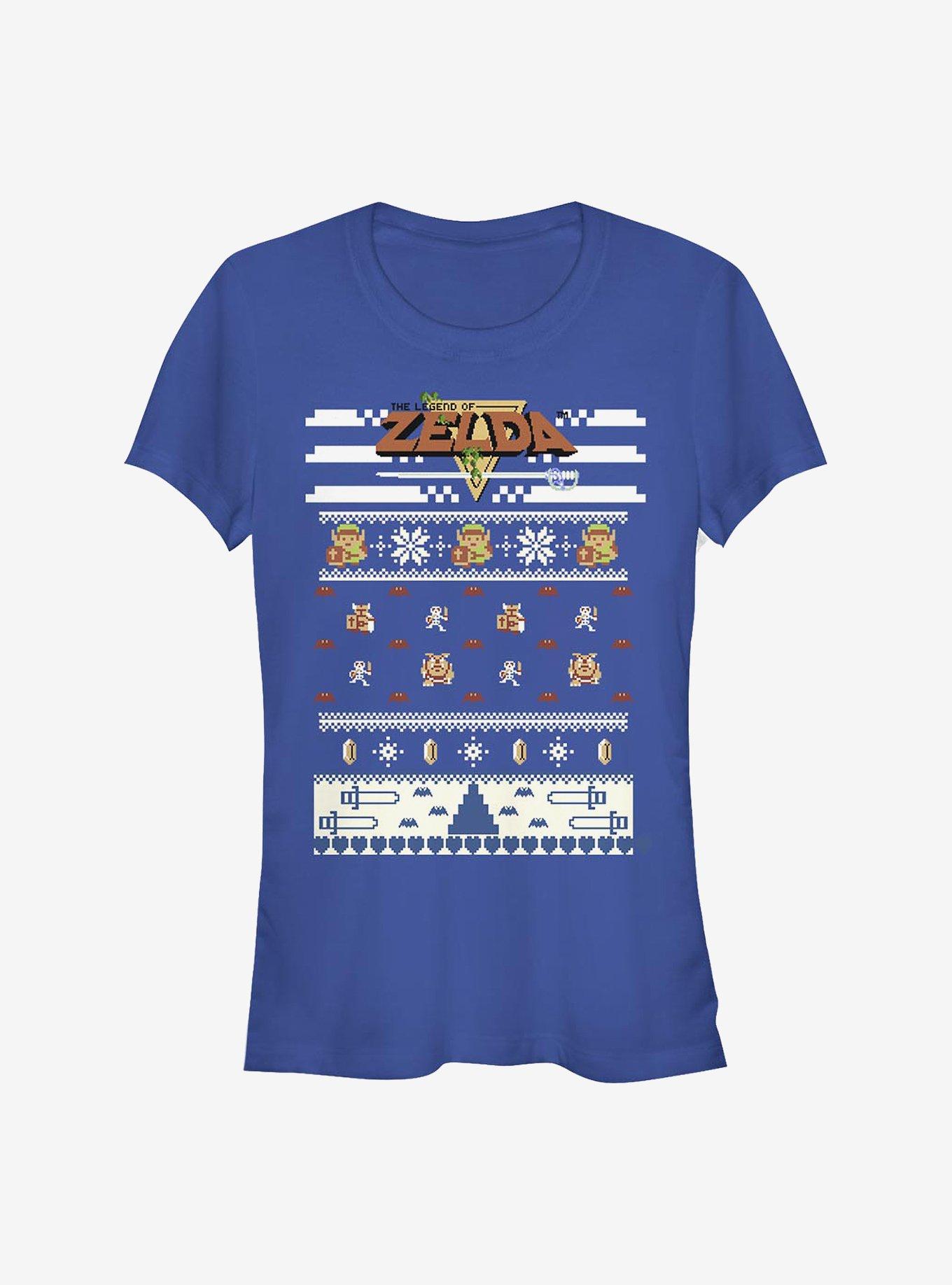 Nintendo The Legend Of Zelda Video Game Girls T-Shirt, ROYAL, hi-res