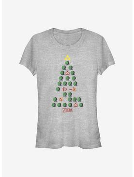 Nintendo The Legend Of Zelda Christmas Tree Girls T-Shirt, , hi-res