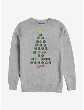 Nintendo The Legend Of Zelda Christmas Tree Crew Sweatshirt, , hi-res