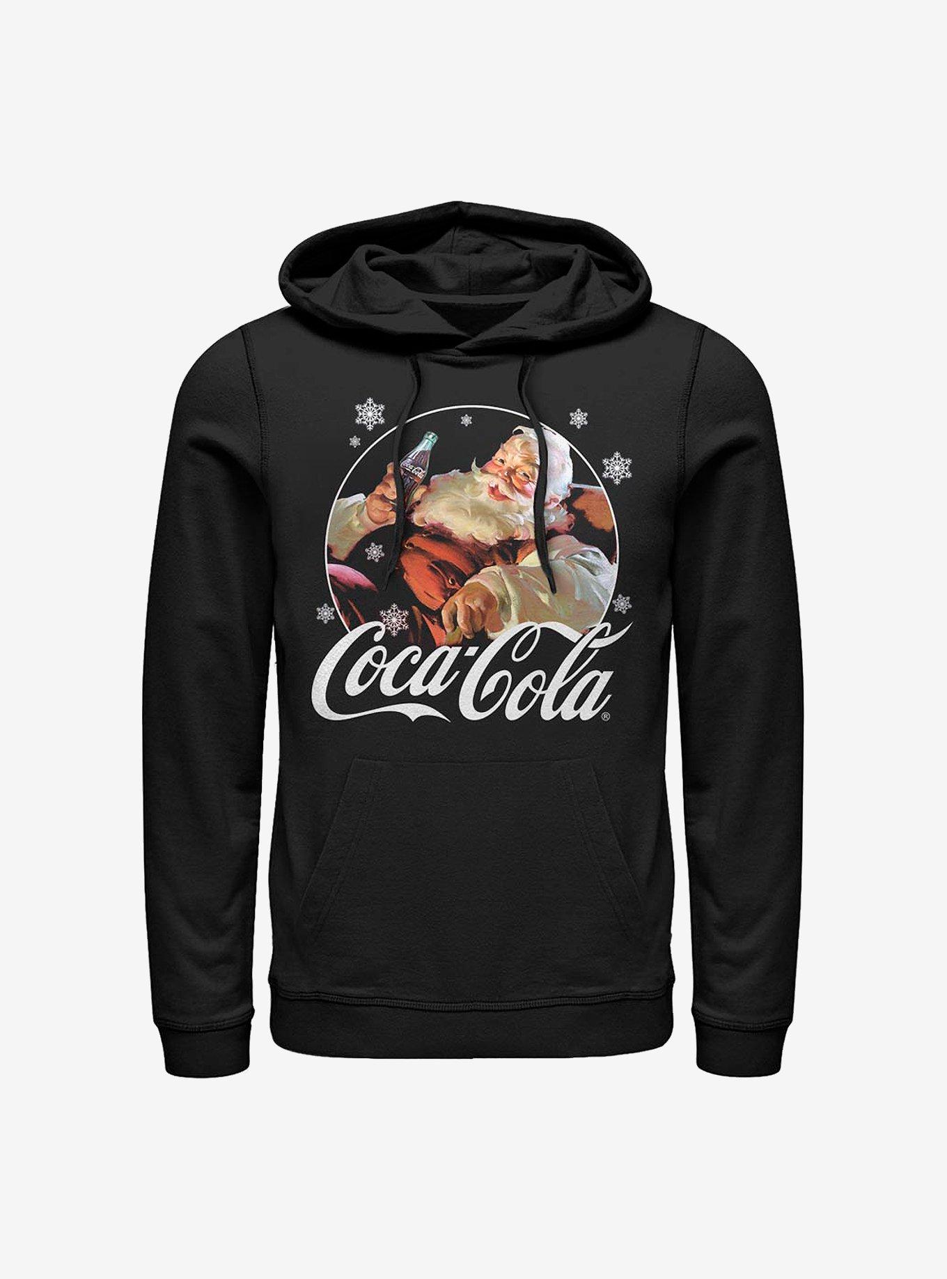 Coke Coca-Cola Santa Hoodie, BLACK, hi-res