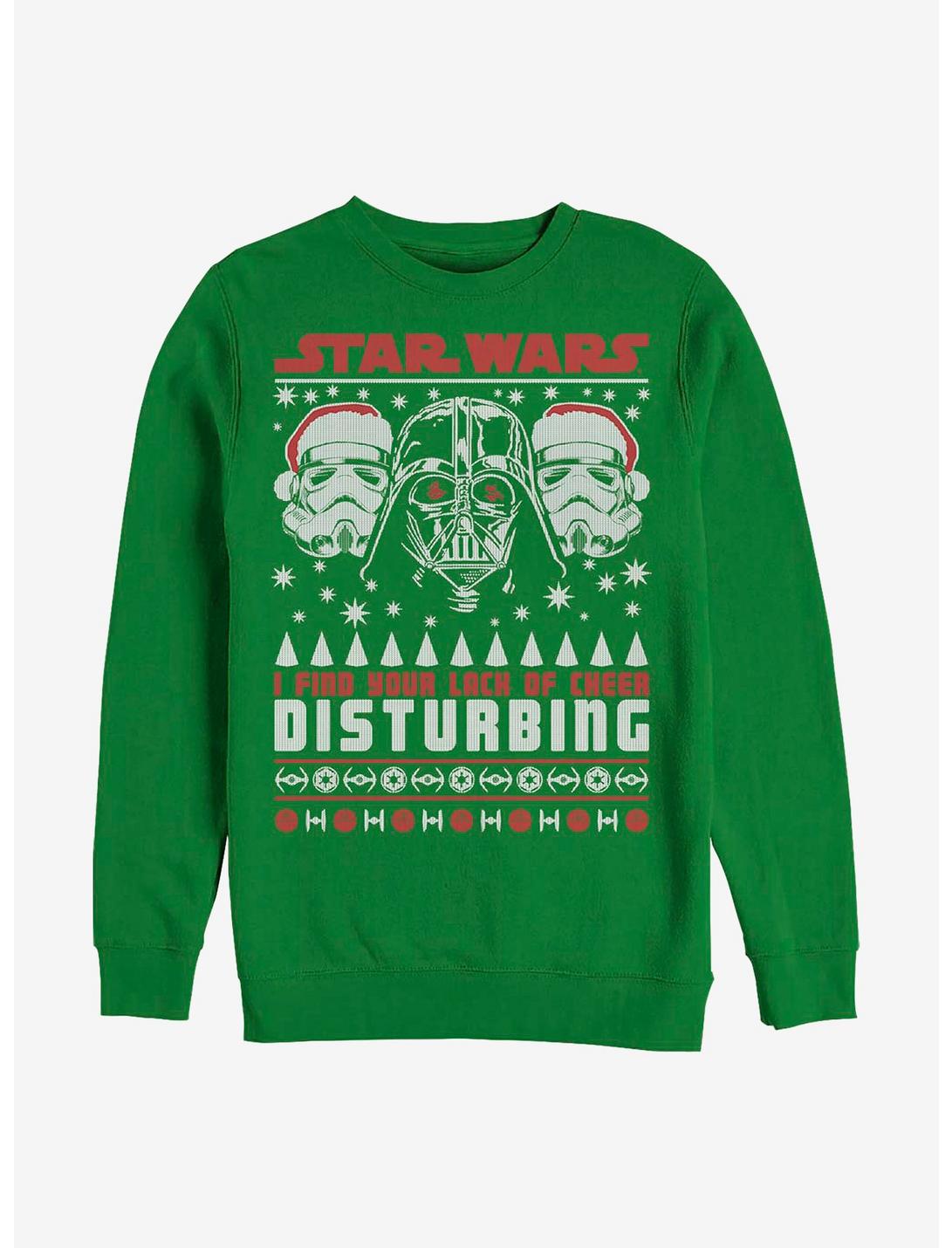 Star Wars Disturbing Holiday Crew Sweatshirt, KELLY, hi-res