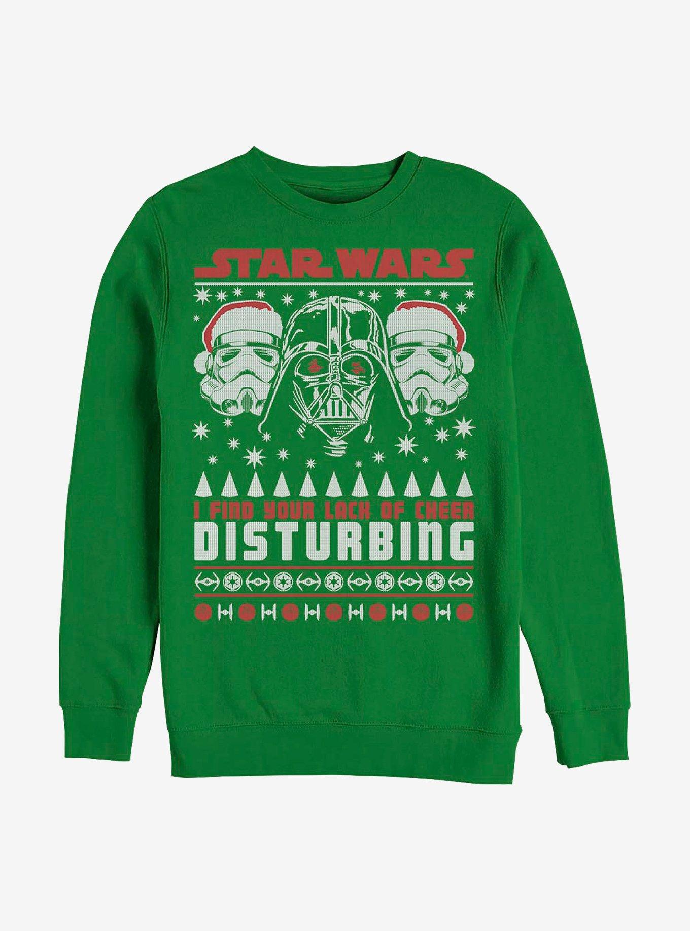 Star Wars Disturbing Holiday Crew Sweatshirt, KELLY, hi-res