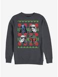 Star Wars Holiday Faces Crew Sweatshirt, CHAR HTR, hi-res