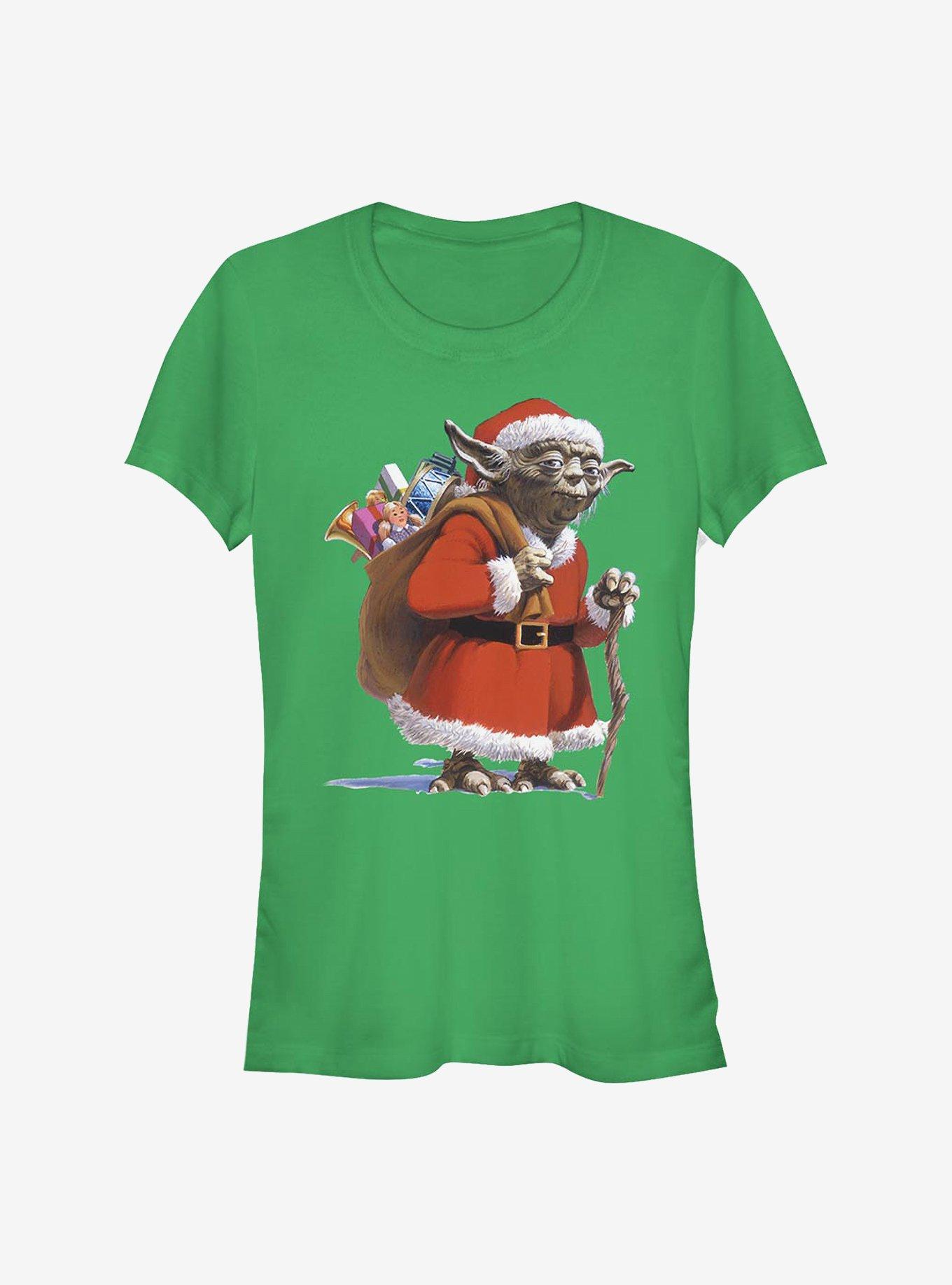 Star Wars Santa Yoda Girls T-Shirt, , hi-res
