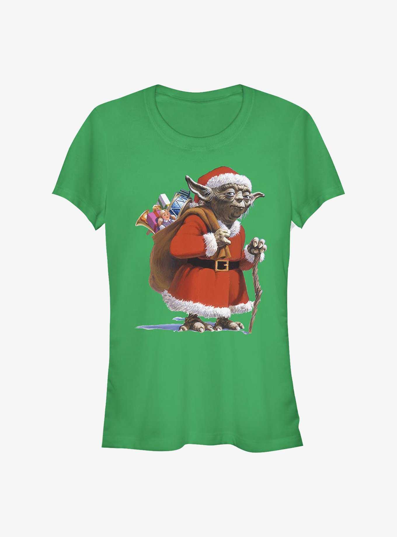 Star Wars Santa Yoda Girls T-Shirt, , hi-res