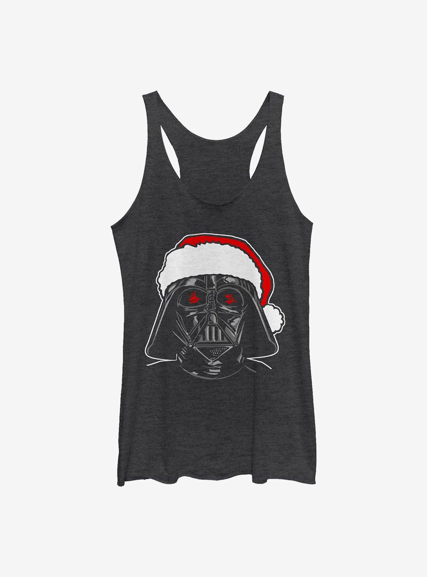 Star Wars Santa Darth Girls Tank, BLK HTR, hi-res