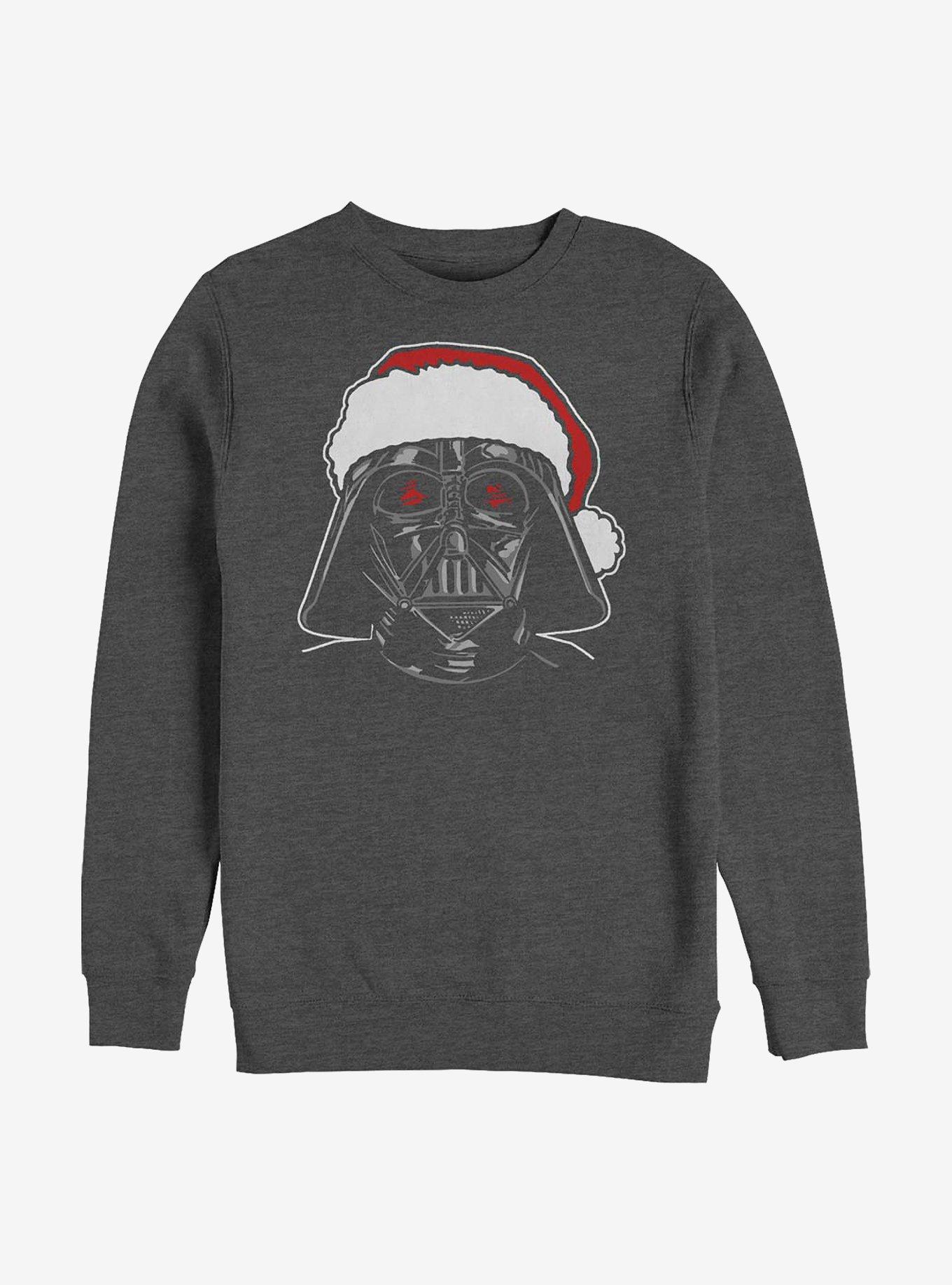 Star Wars Santa Darth Crew Sweatshirt, CHAR HTR, hi-res