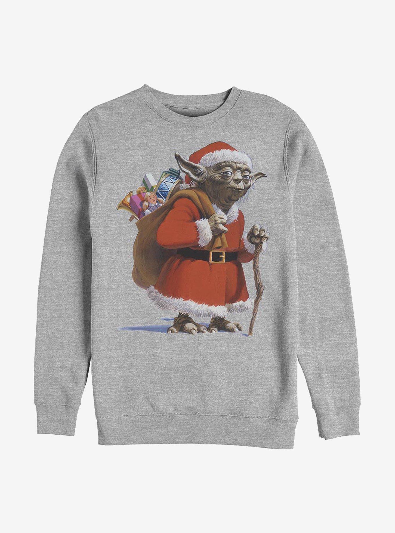 Star Wars Santa Yoda- Crew Fleece Crew Sweatshirt, , hi-res