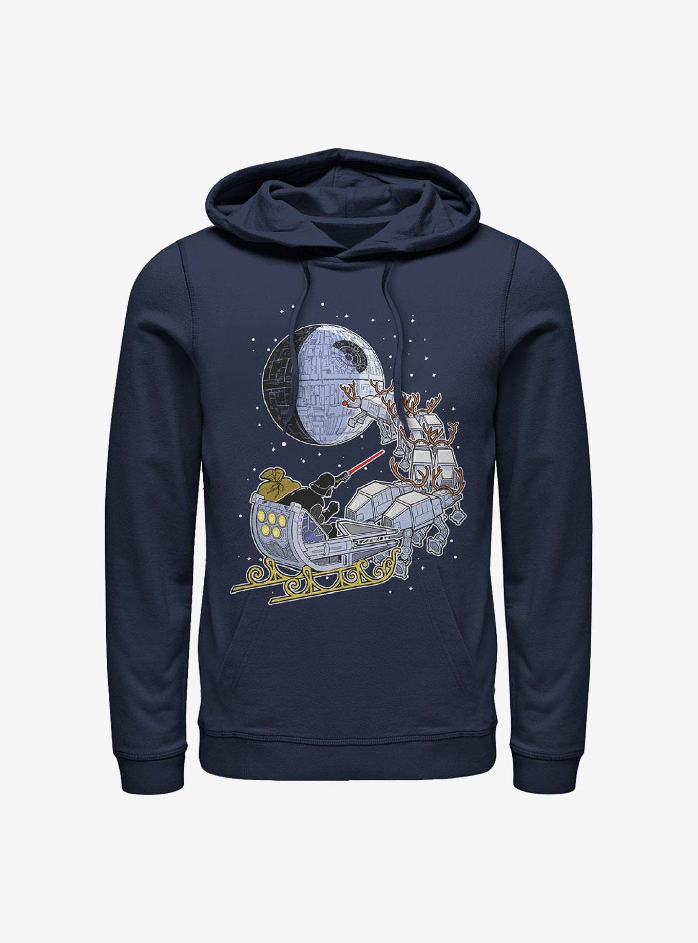 Star Wars Vader Sleigh Hoodie, NAVY, hi-res