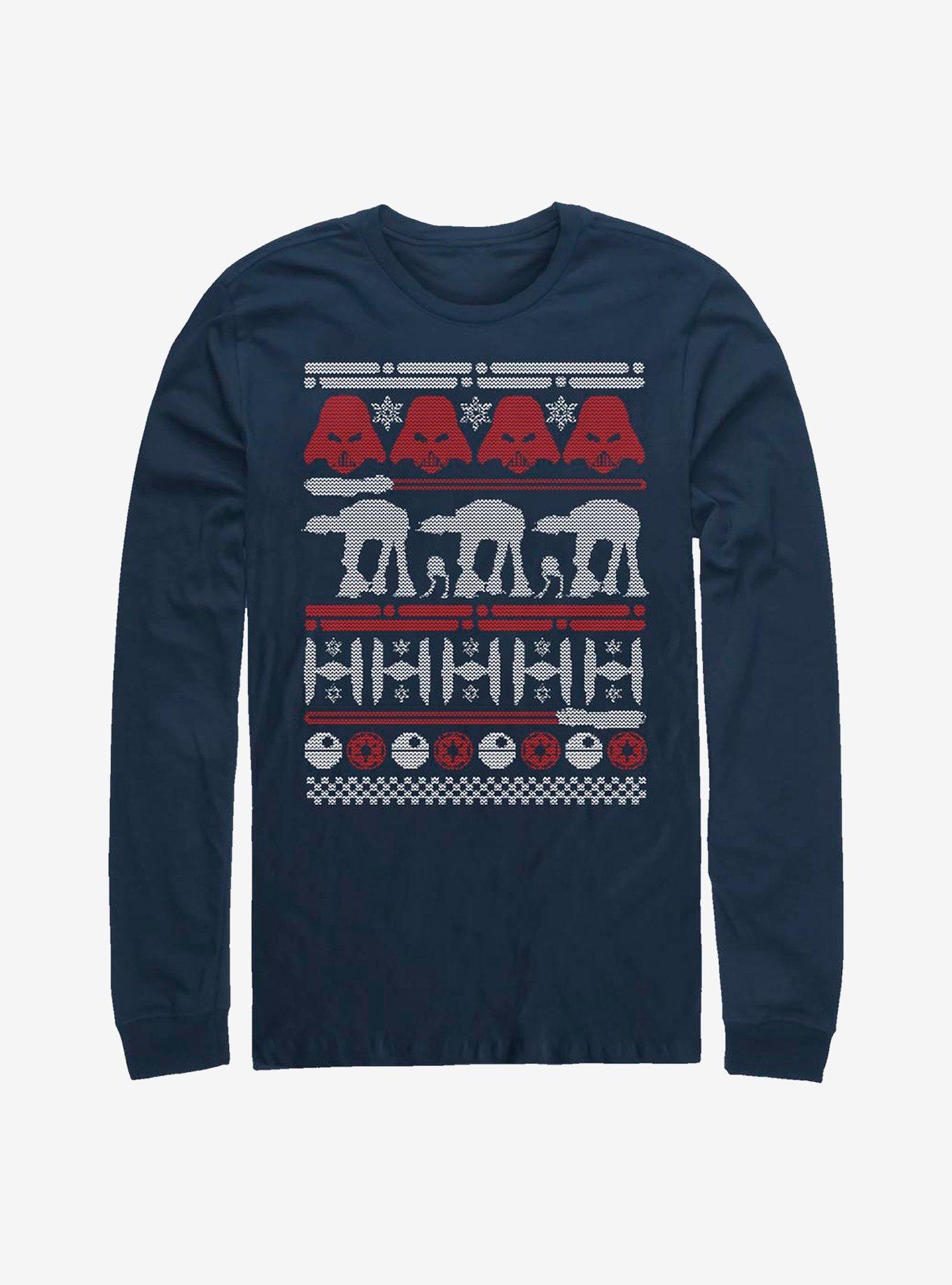 Star Wars Ugly Holiday Long-Sleeve T-Shirt, NAVY, hi-res