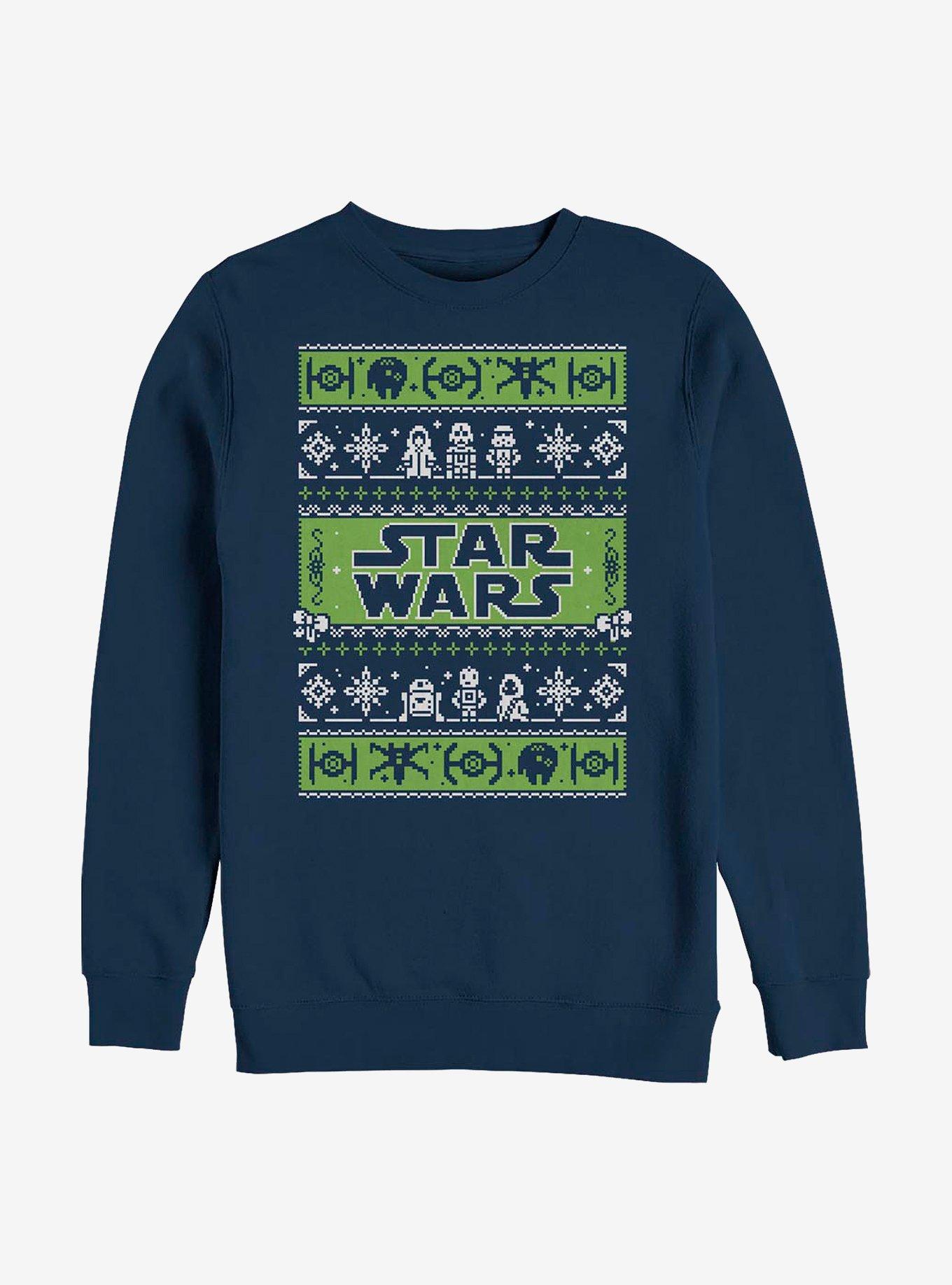 Star Wars Holiday Time Crew Sweatshirt, NAVY, hi-res