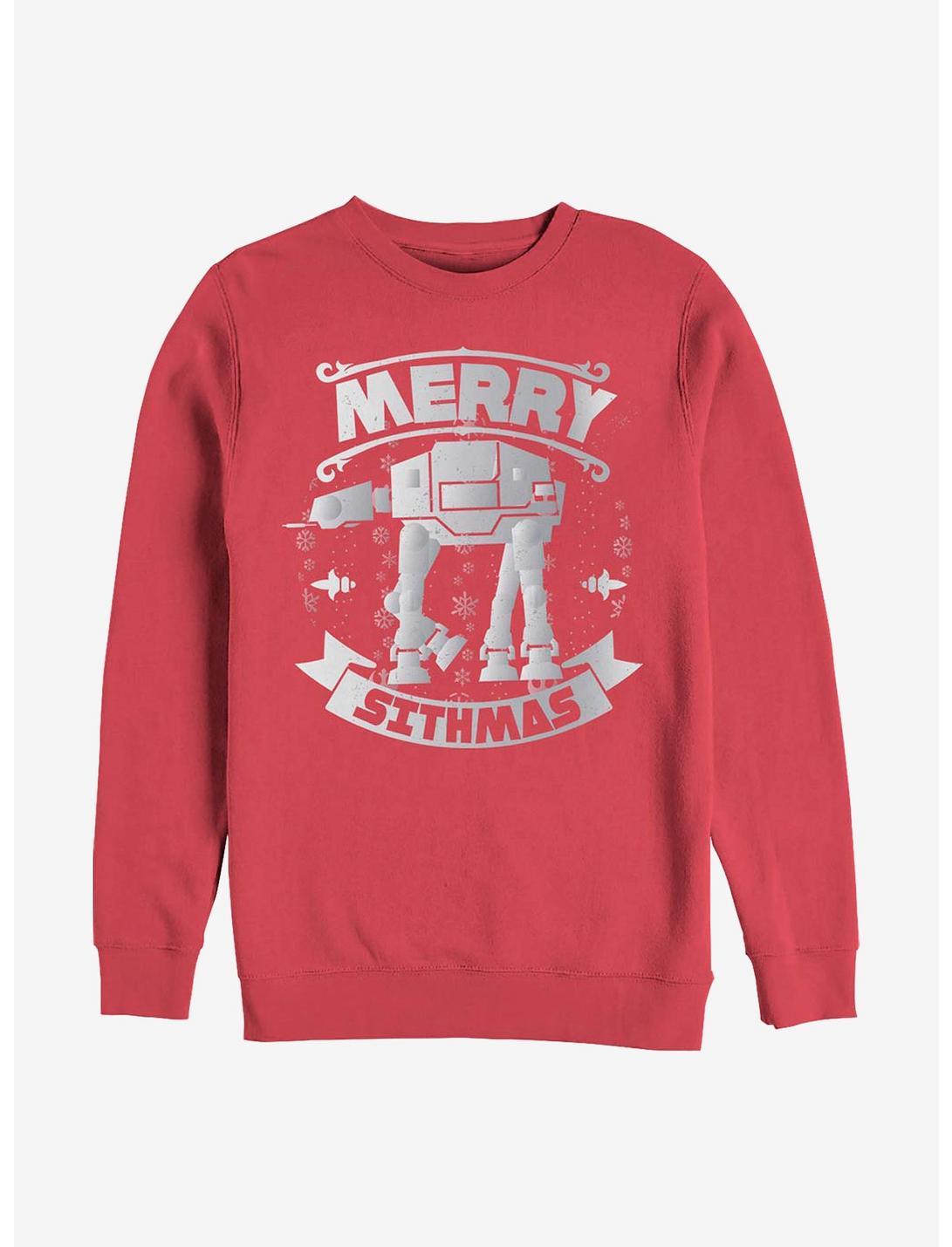 Star Wars Merry Sithmas Crew Sweatshirt, RED, hi-res