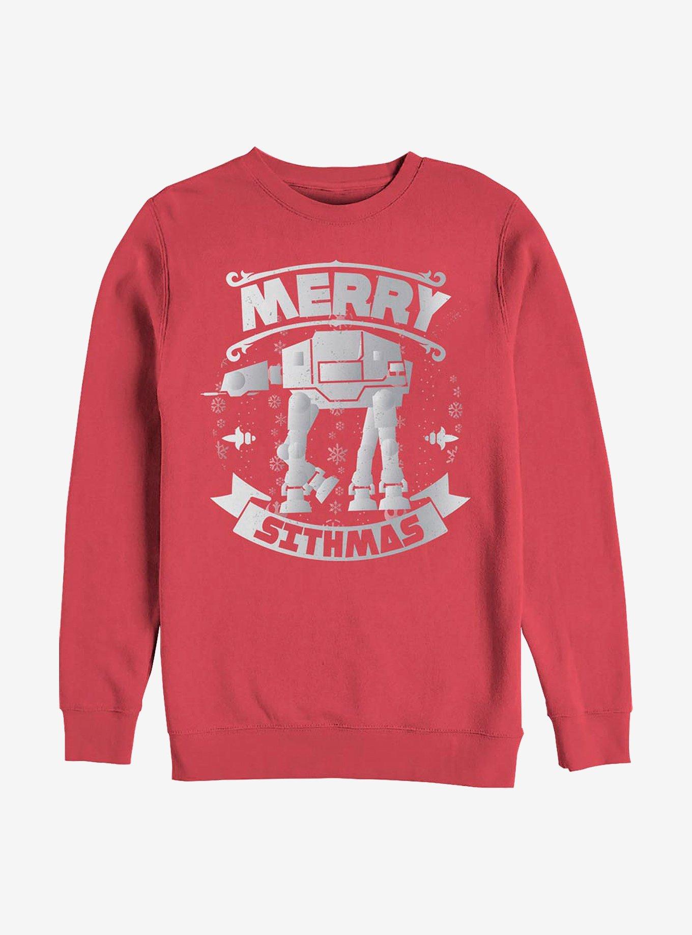 Star Wars Merry Sithmas Crew Sweatshirt, RED, hi-res