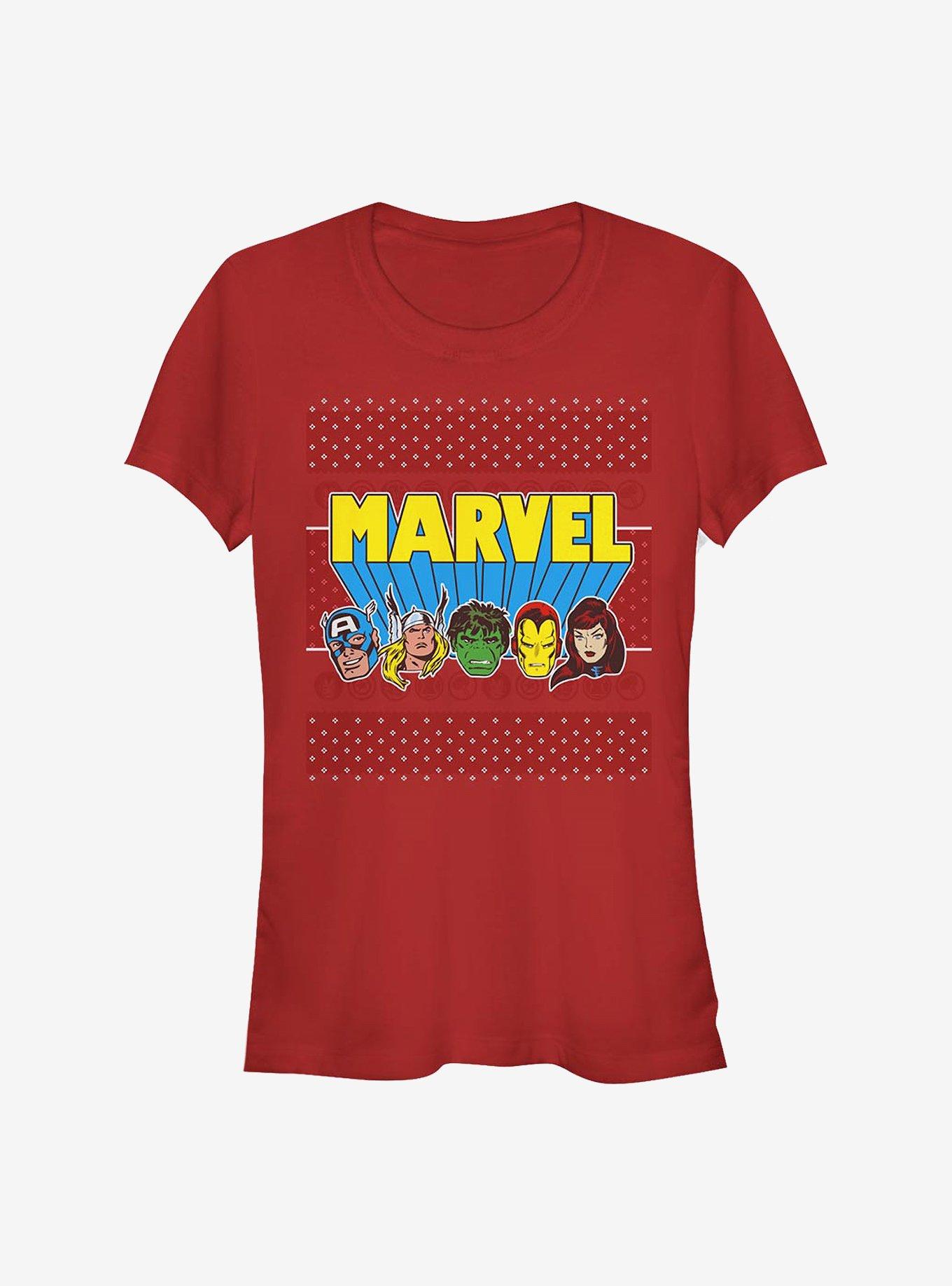 Disney Avengers Jolly Avengers Girls T-Shirt, RED, hi-res