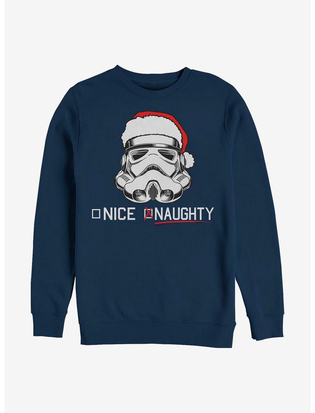 Star Wars Trooper Naughty List Crew Sweatshirt, NAVY, hi-res