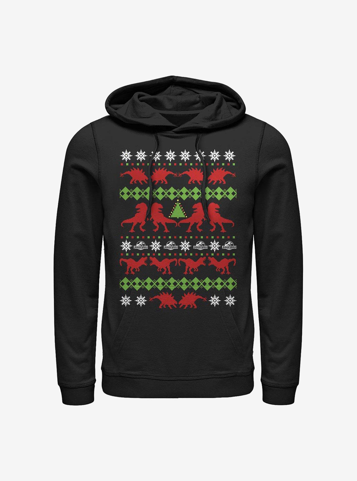 Jurassic Park Ugly Holiday Hoodie