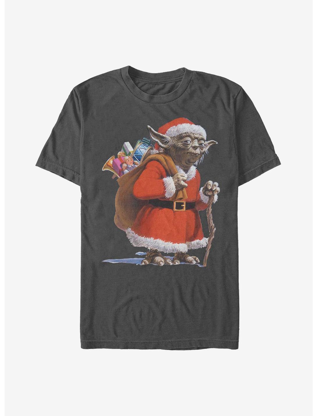 Star Wars Santa Yoda T-Shirt, CHARCOAL, hi-res