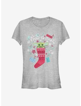 Star Wars The Mandalorian The Child All I Want For Christmas Girls T-Shirt, , hi-res