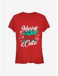 Star Wars The Mandalorian The Child Merry And Cute Girls T-Shirt, RED, hi-res