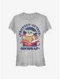Star Wars The Mandalorian The Child Protect Attack Unwrap Girls T-Shirt, ATH HTR, hi-res