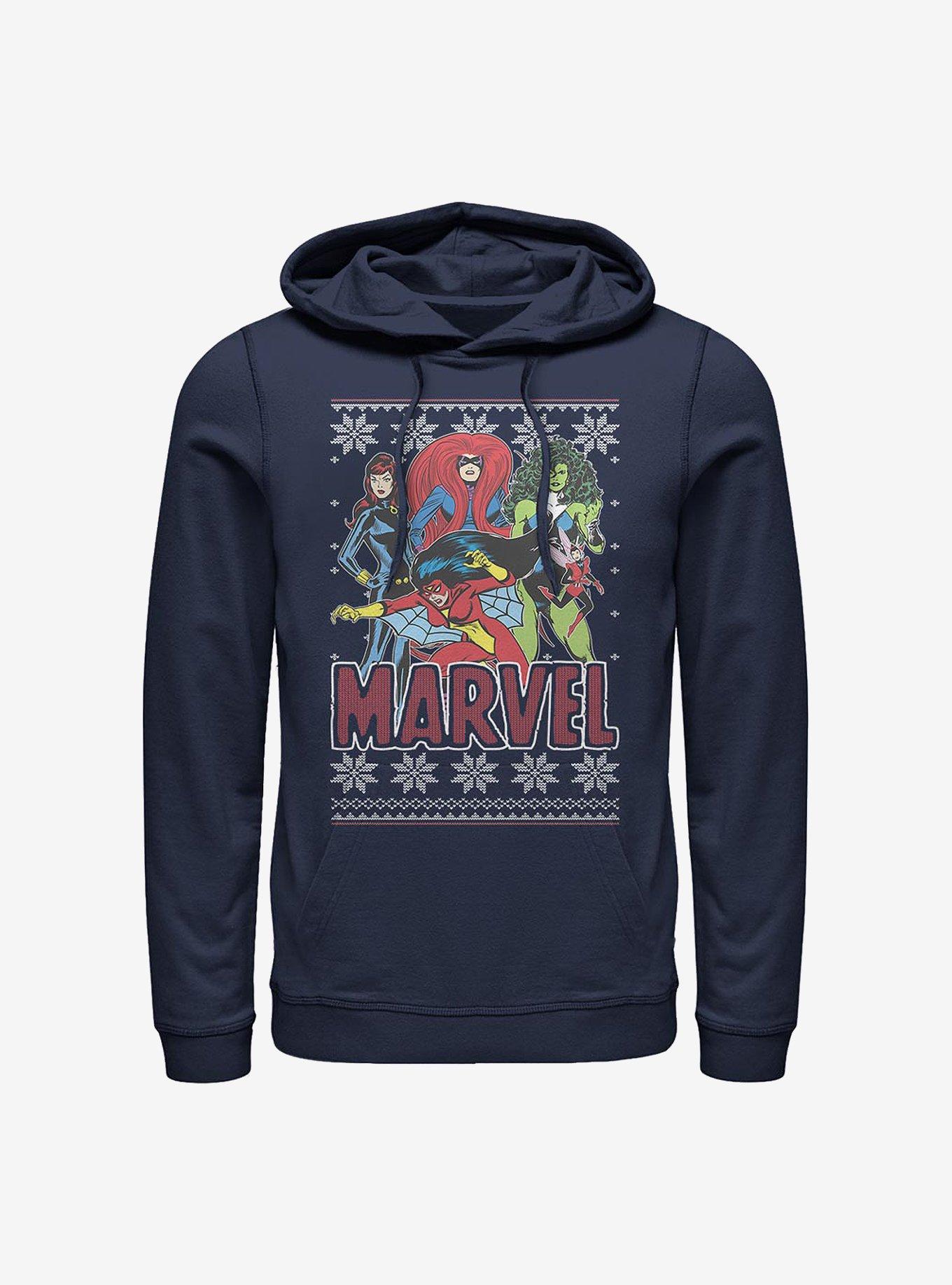 Marvel Avengers Heroines Hoodie, NAVY, hi-res