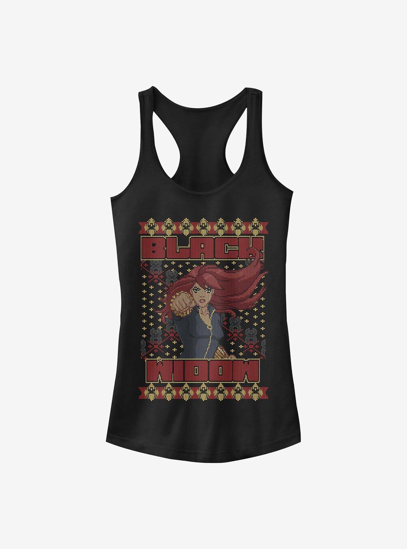 Marvel Black Widow Ugly Holiday Girls Tank, , hi-res